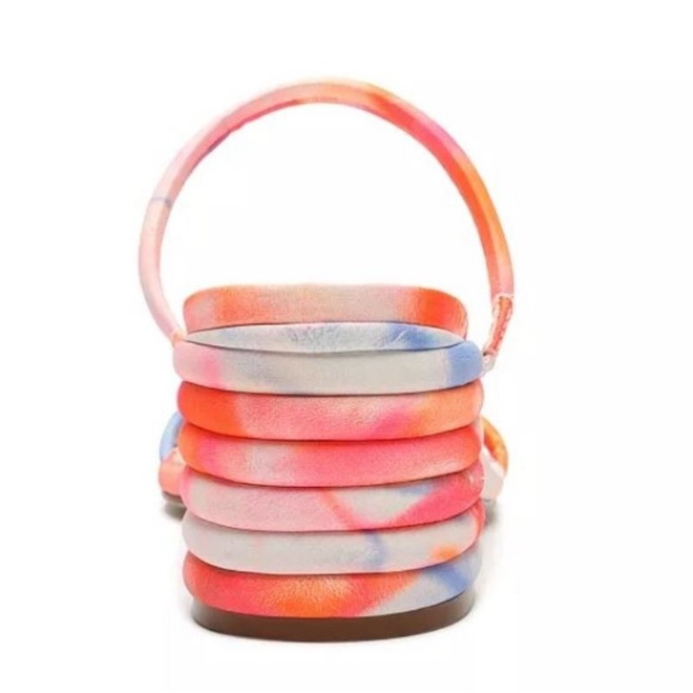 SCHUTZ Kyra Tie Dye Block Heel Slide Sandals - Picture 4 of 5
